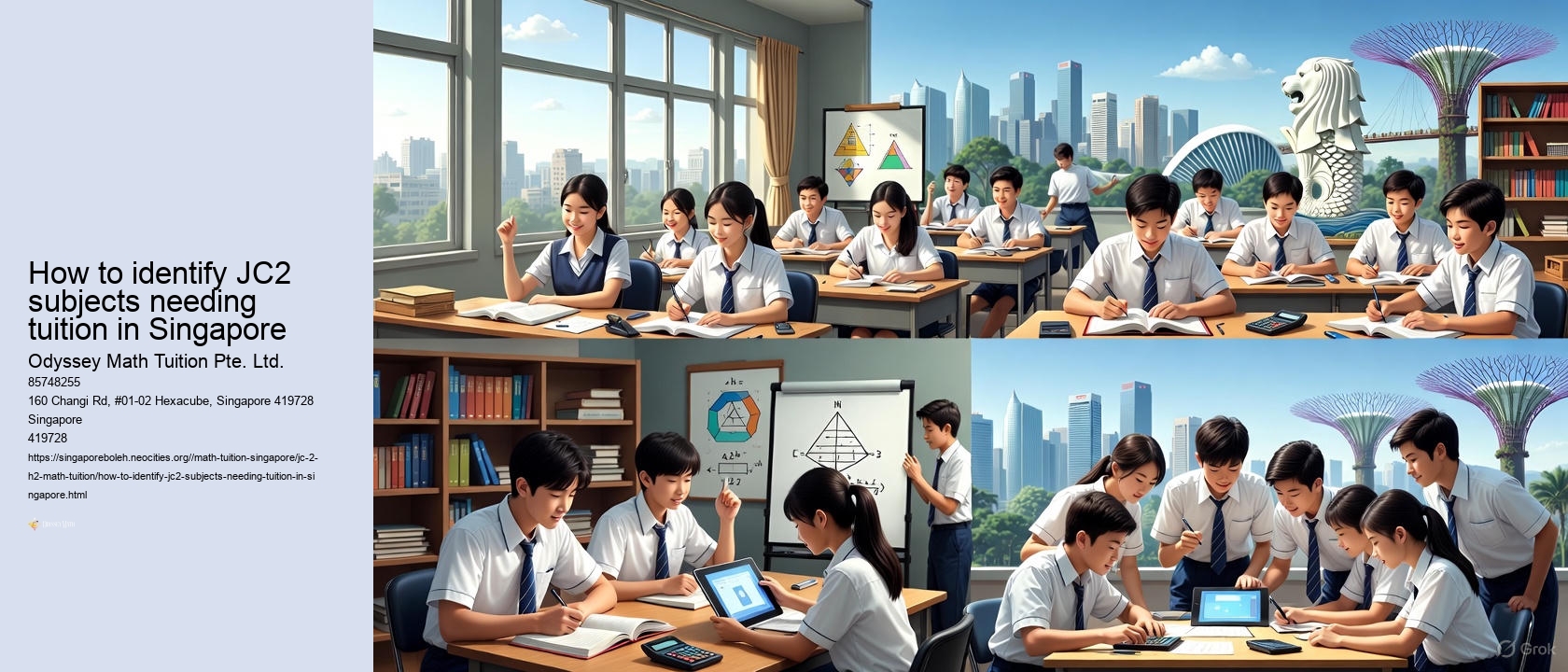 How to identify JC2 subjects needing tuition in Singapore