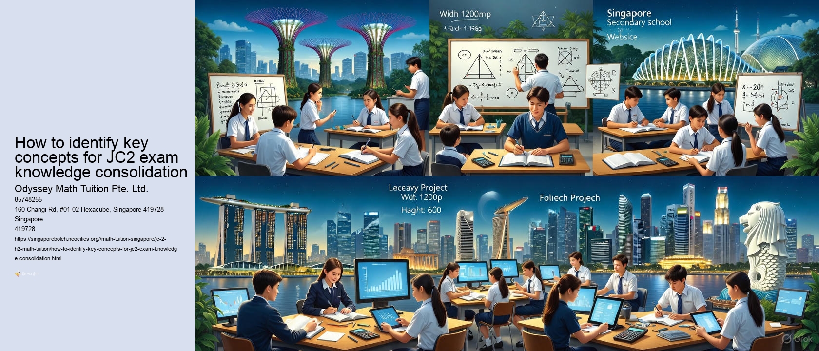 How to identify key concepts for JC2 exam knowledge consolidation