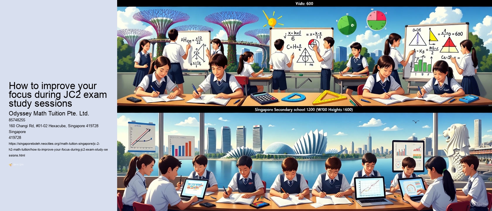 How to improve your focus during JC2 exam study sessions