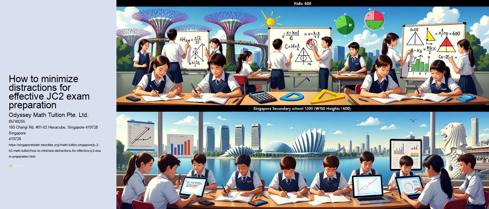 How to minimize distractions for effective JC2 exam preparation