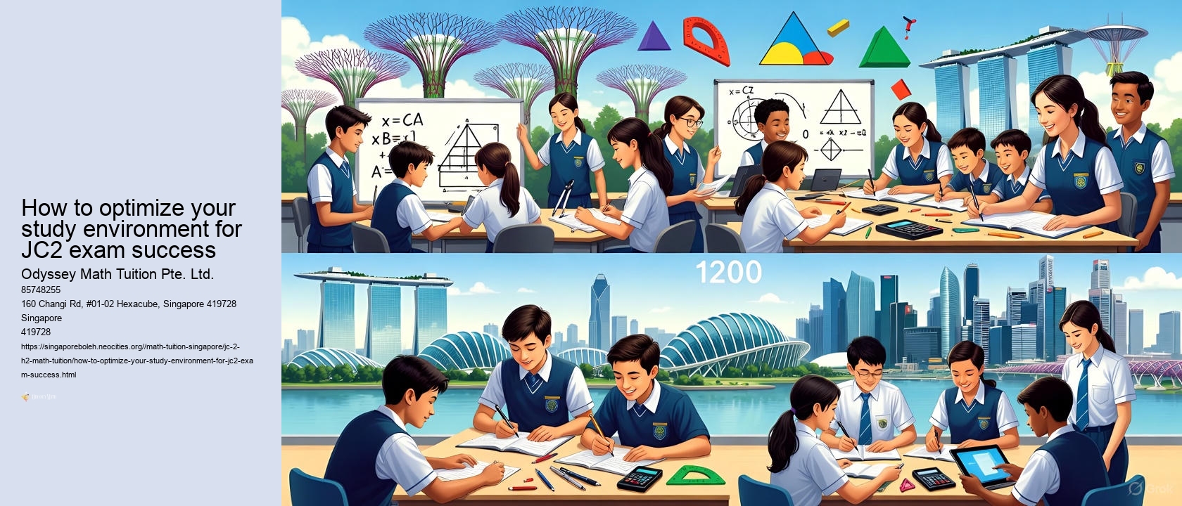 How to optimize your study environment for JC2 exam success