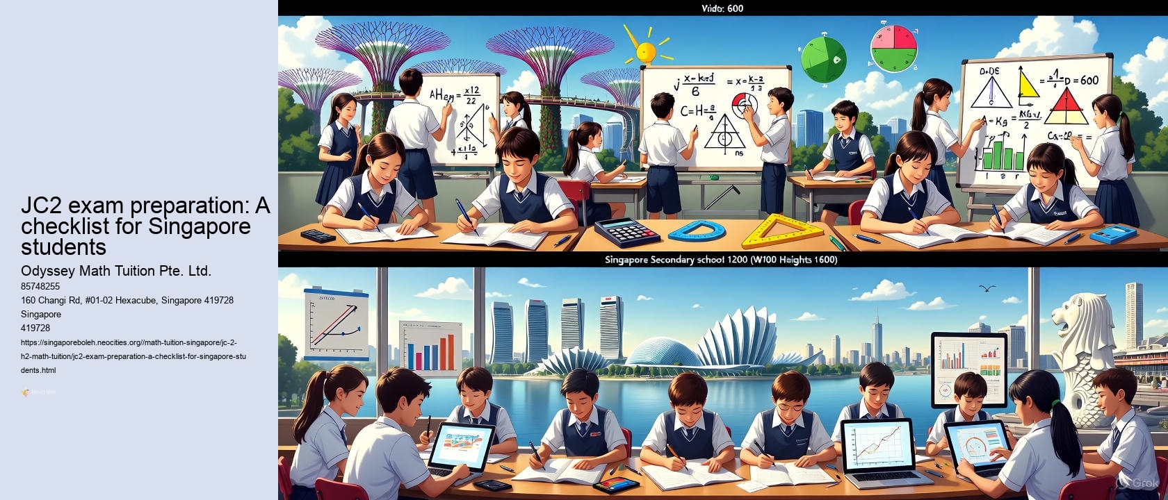 JC2 exam preparation: A checklist for Singapore students