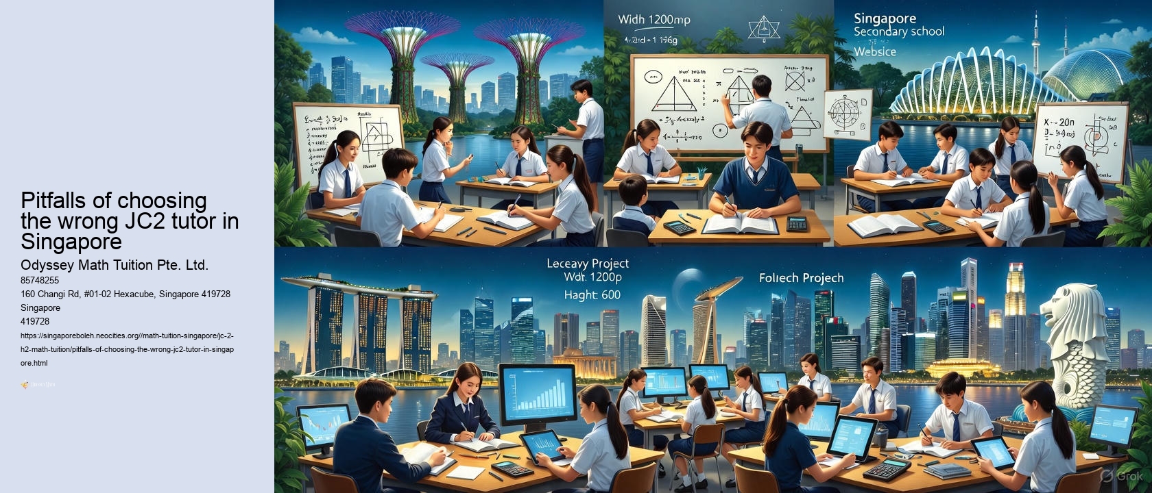 Pitfalls of choosing the wrong JC2 tutor in Singapore