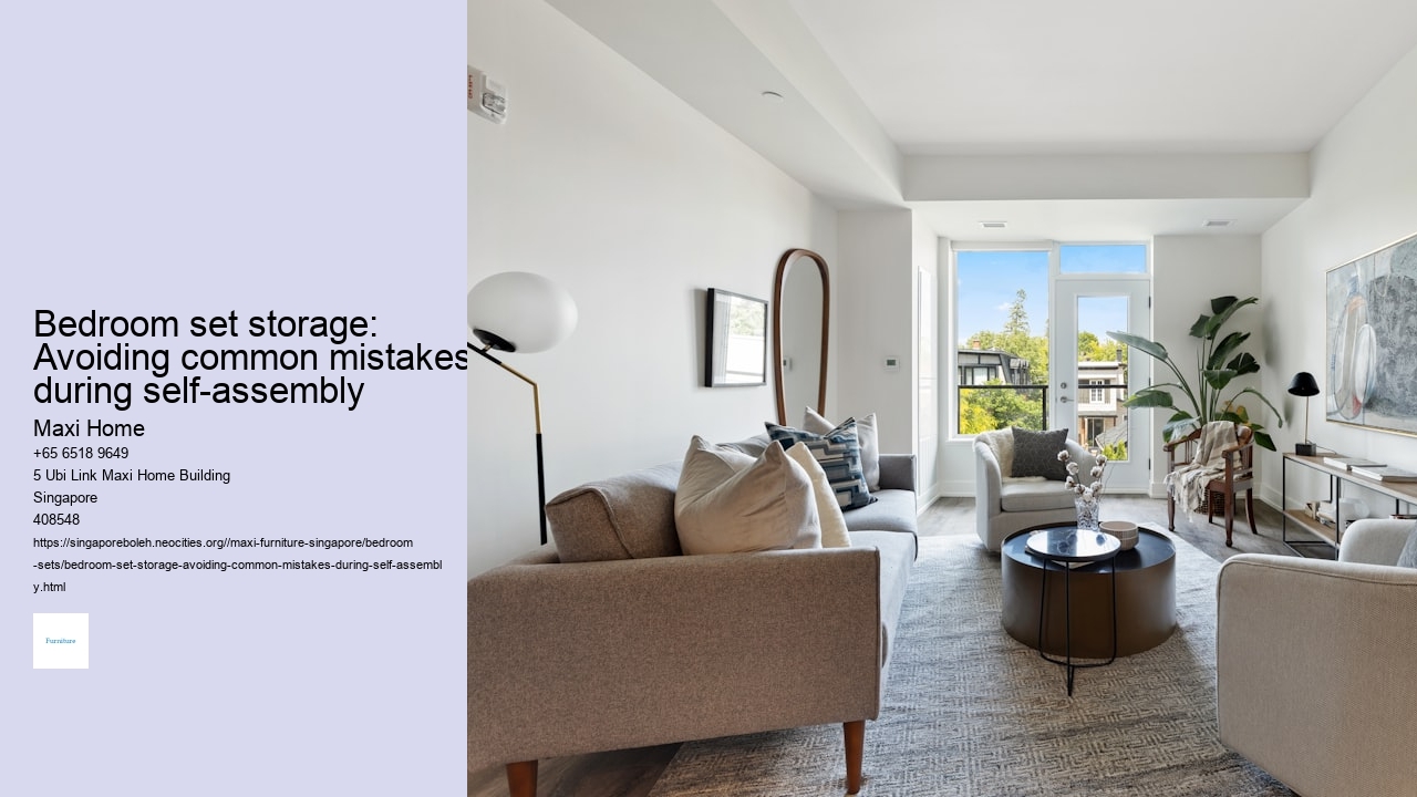 Bedroom set storage: Avoiding common mistakes during self-assembly