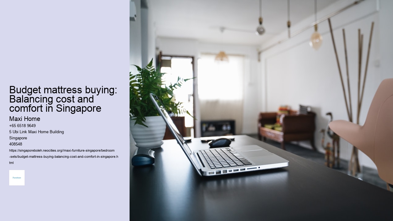 Budget mattress buying: Balancing cost and comfort in Singapore