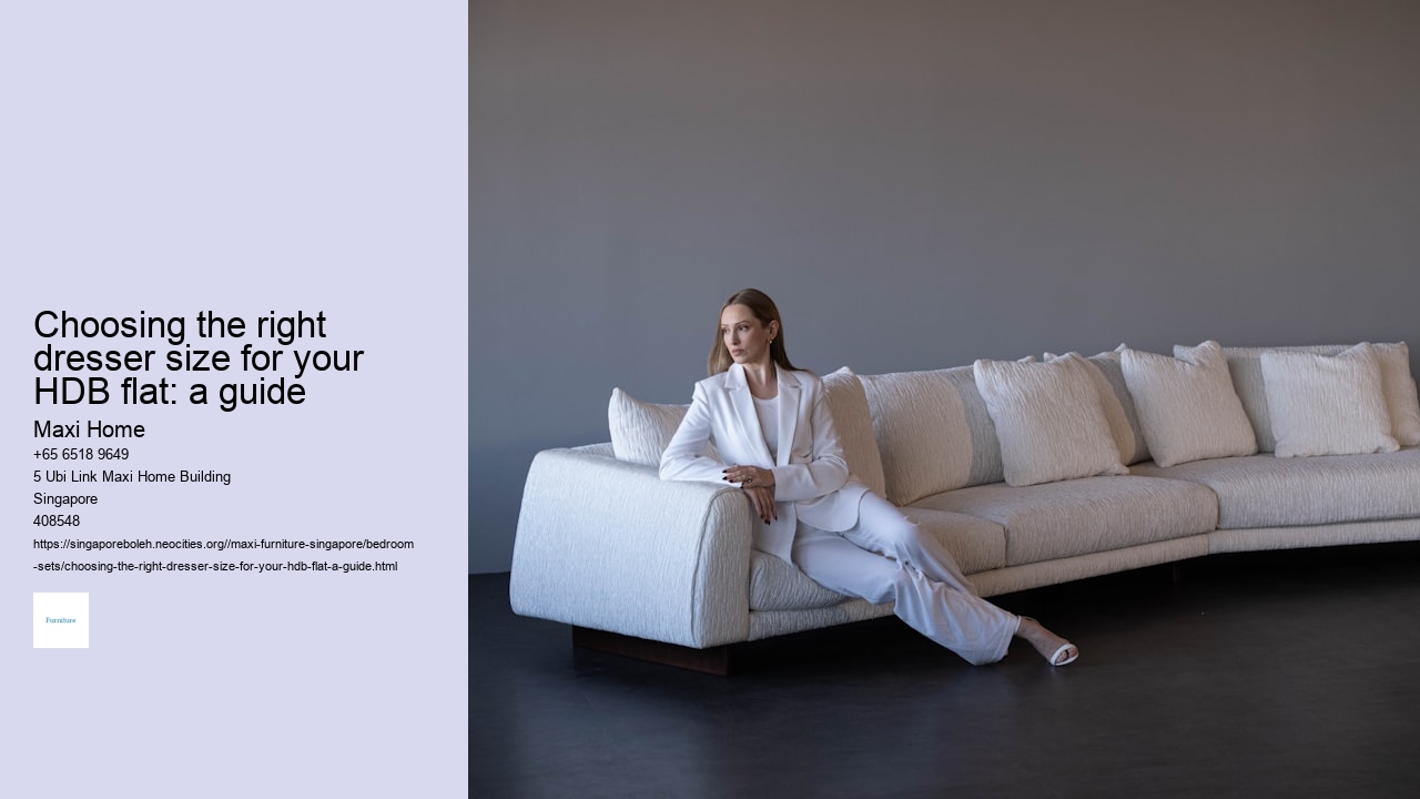 Choosing the right dresser size for your HDB flat: a guide