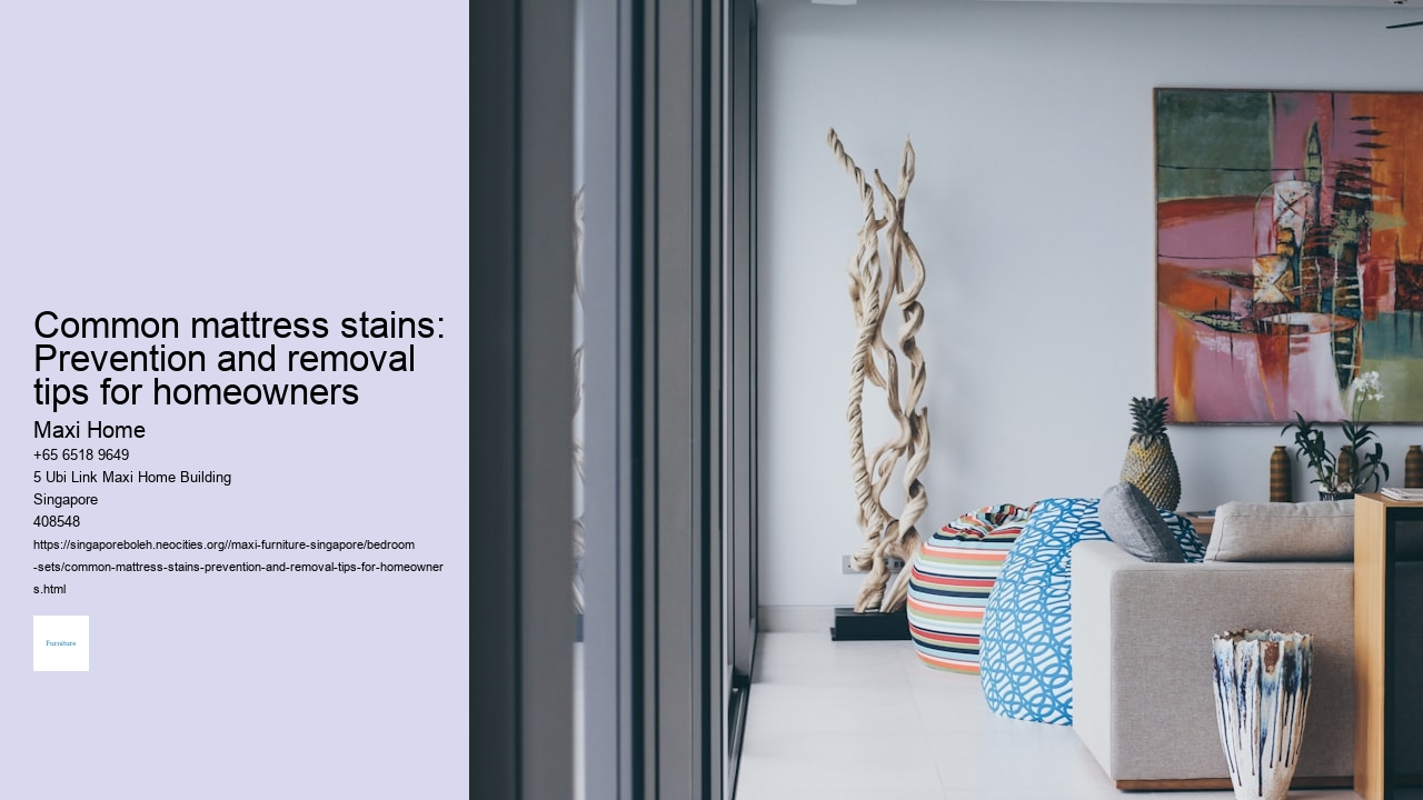 Common mattress stains: Prevention and removal tips for homeowners