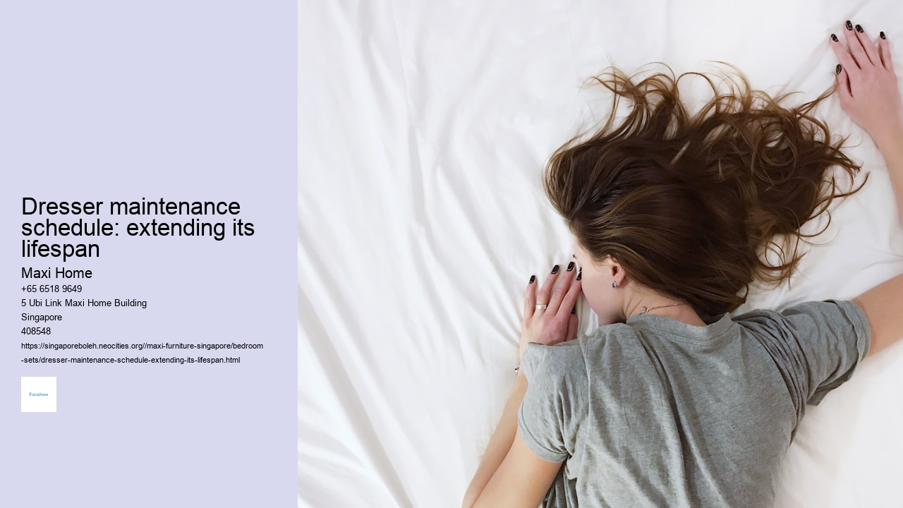 Dresser maintenance schedule: extending its lifespan