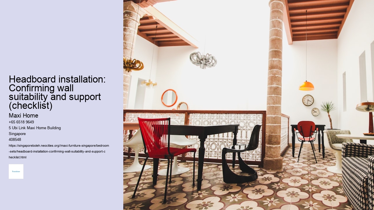 Headboard installation: Confirming wall suitability and support (checklist)