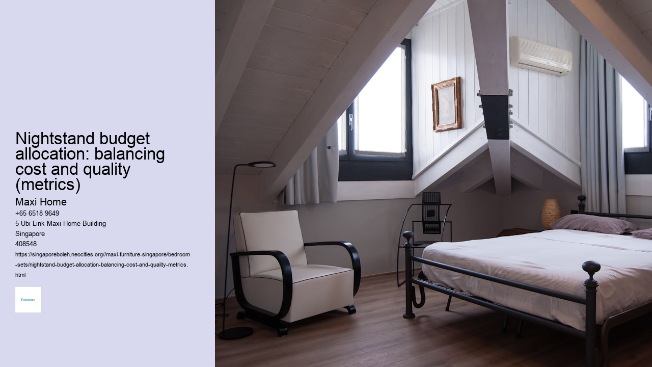 Nightstand budget allocation: balancing cost and quality (metrics)
