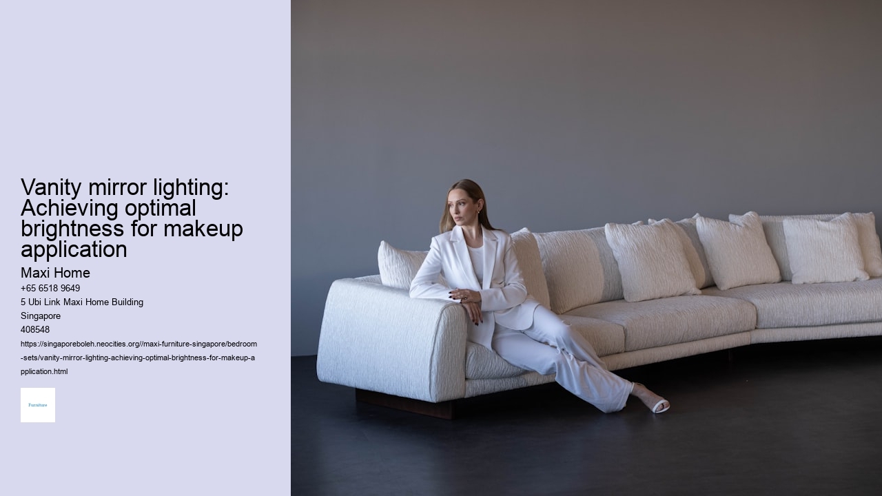 Vanity mirror lighting: Achieving optimal brightness for makeup application