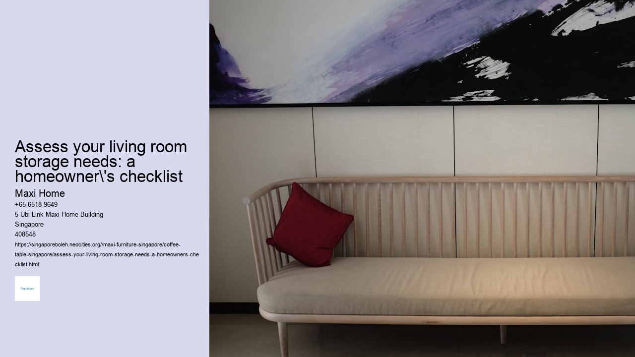 Assess your living room storage needs: a homeowner's checklist