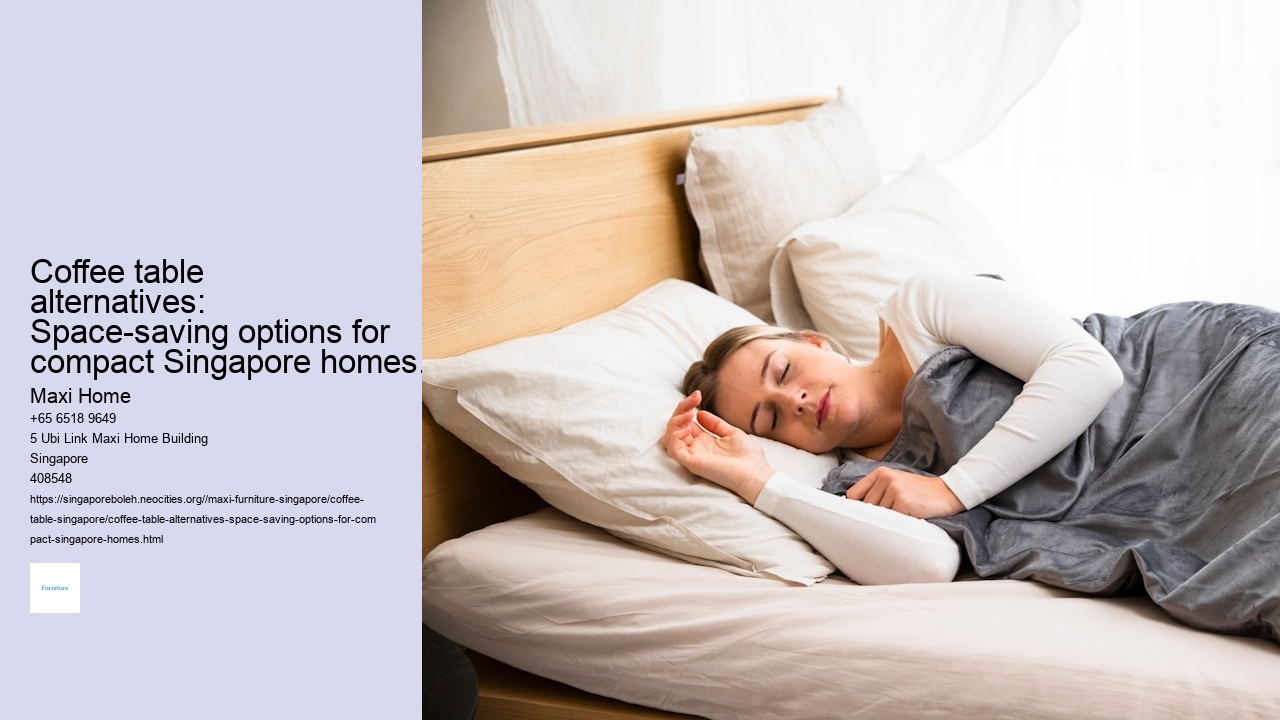 Coffee table alternatives: Space-saving options for compact Singapore homes.