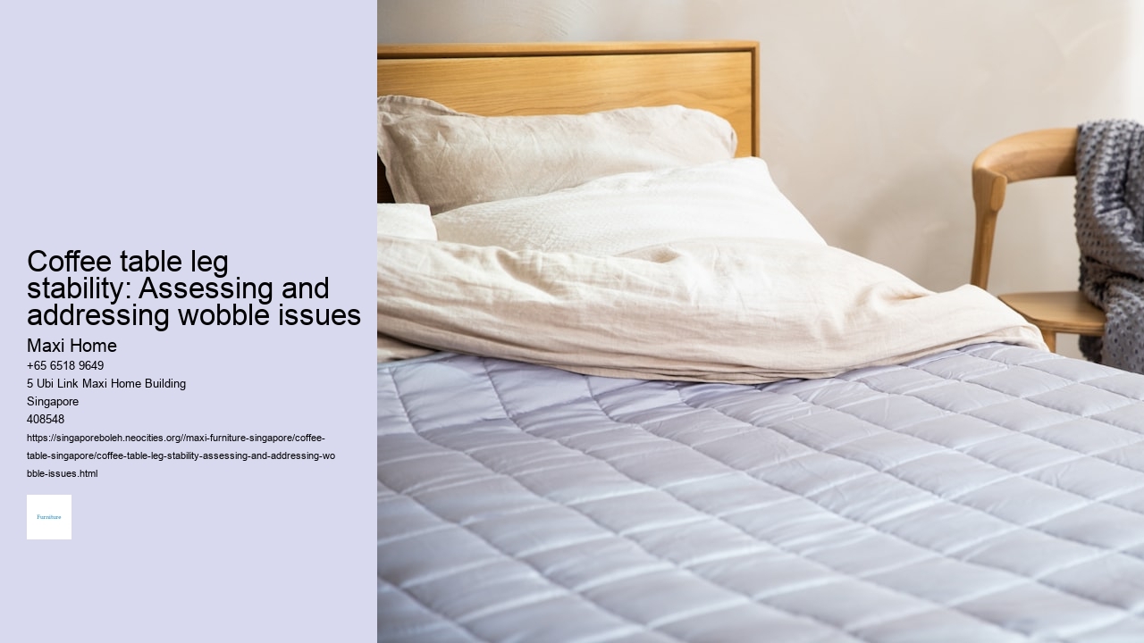 Coffee table leg stability: Assessing and addressing wobble issues Maxi Home Coffee table leg stability: Assessing and addressing wobble issues