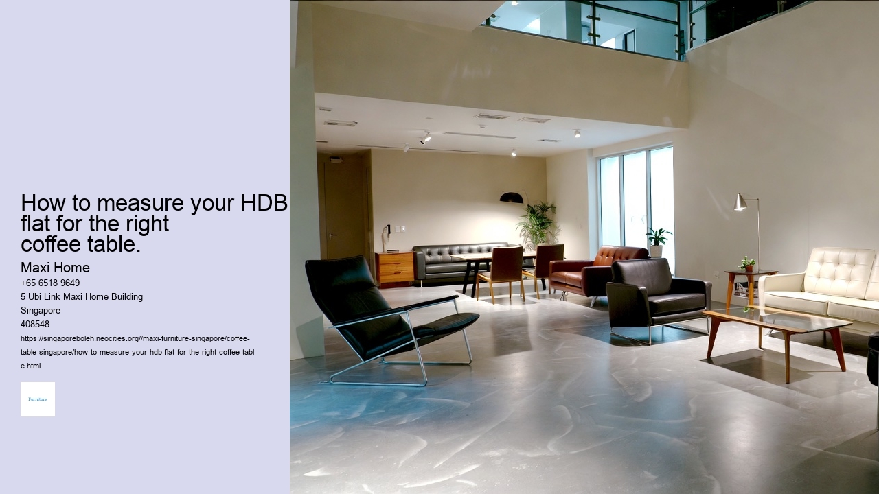 How to measure your HDB flat for the right coffee table.