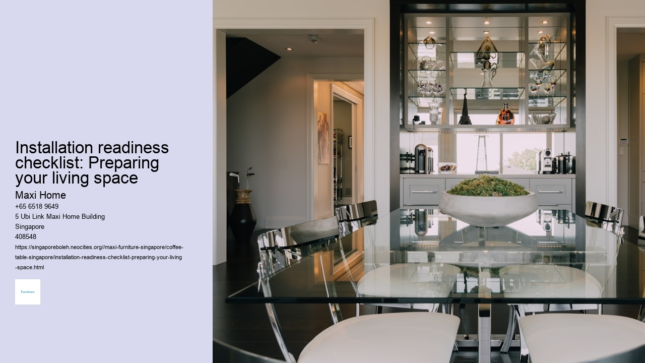 Installation readiness checklist: Preparing your living space
