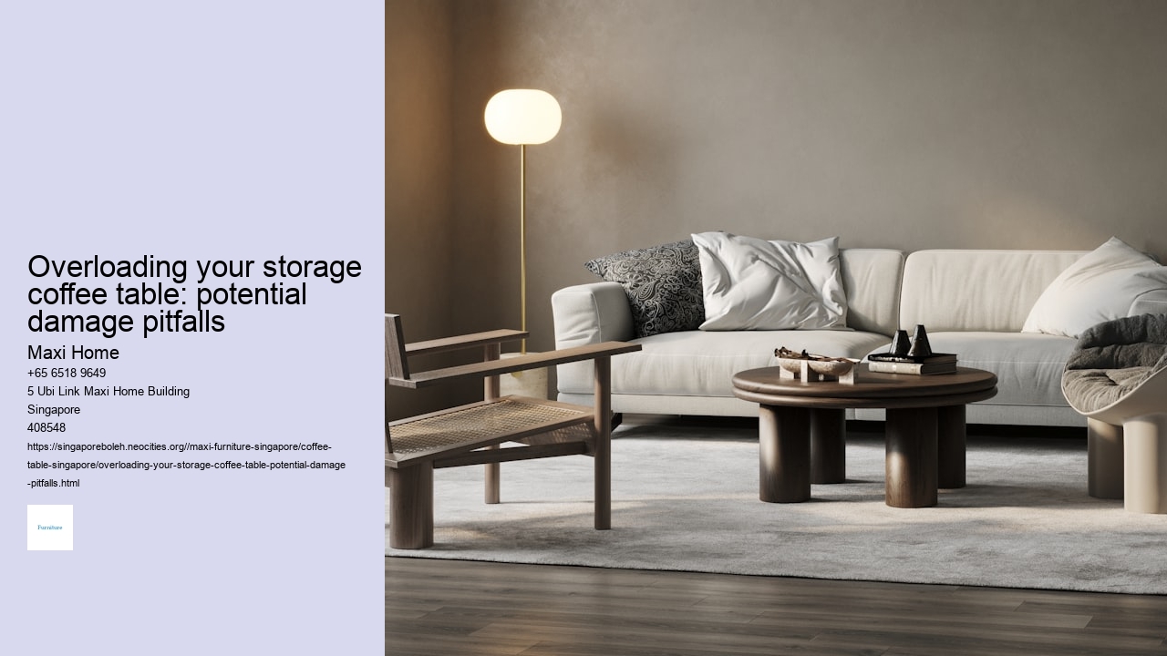 Overloading your storage coffee table: potential damage pitfalls