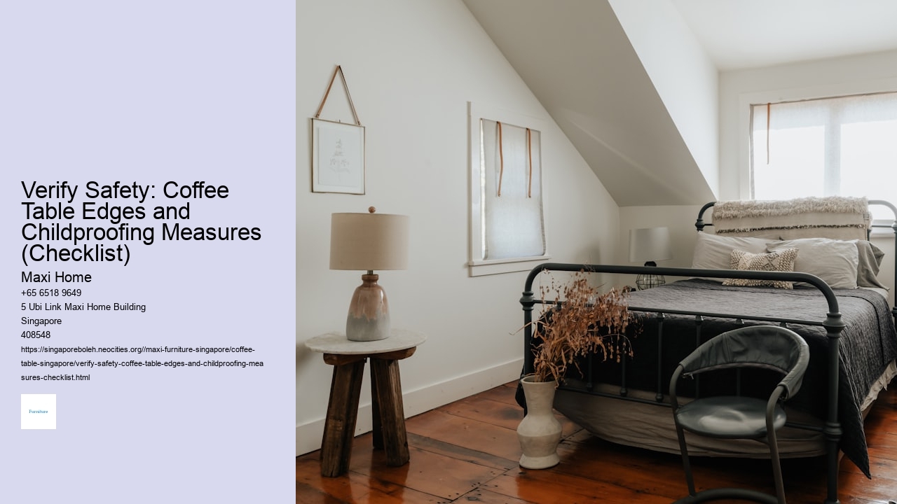 Verify Safety: Coffee Table Edges and Childproofing Measures (Checklist)