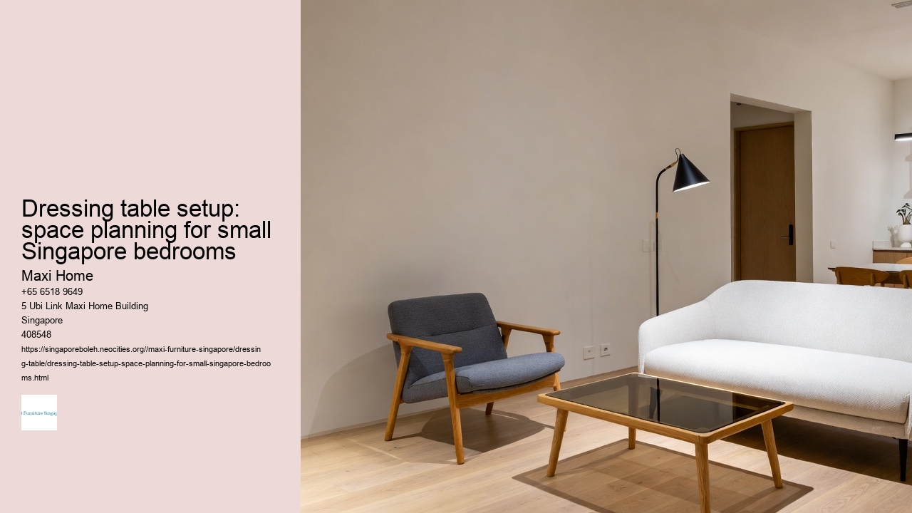 Dressing table setup: space planning for small Singapore bedrooms