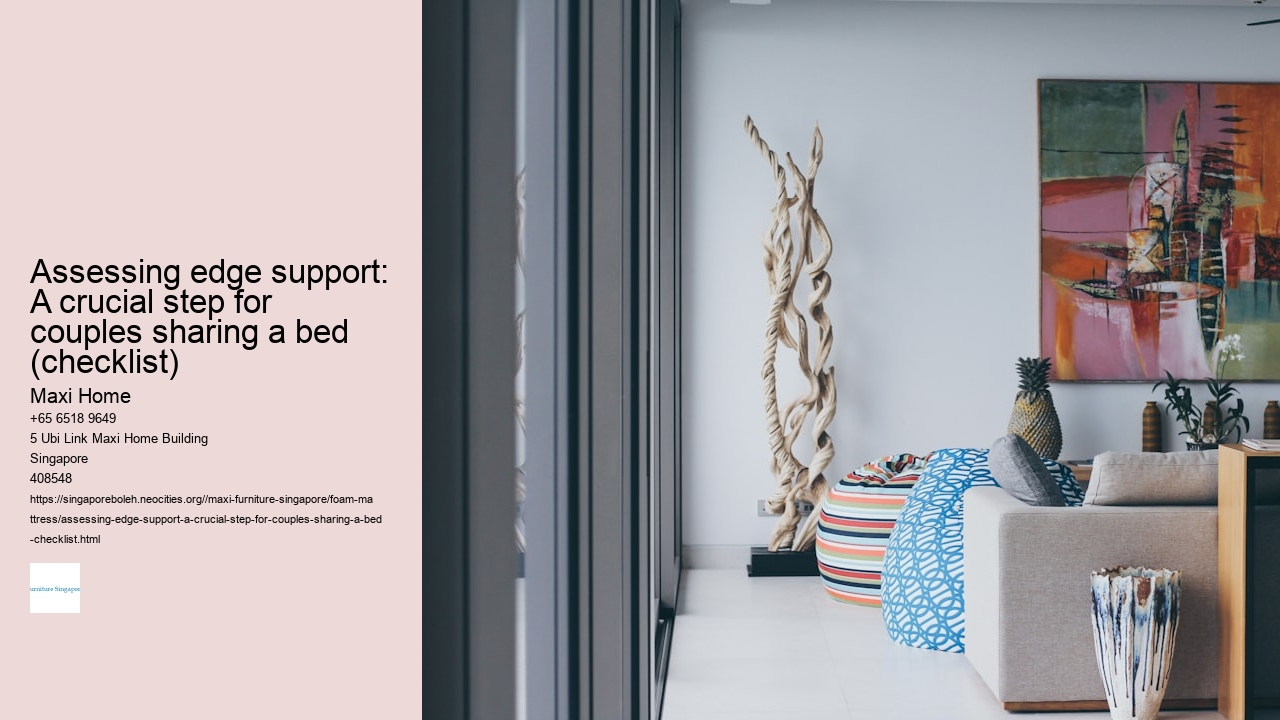 Assessing edge support: A crucial step for couples sharing a bed (checklist)