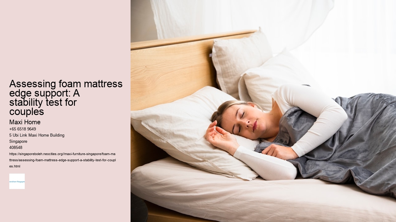 Assessing foam mattress edge support: A stability test for couples