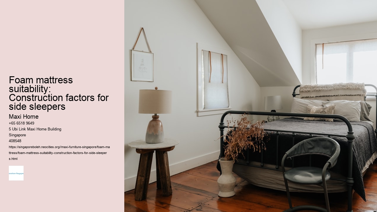 Foam mattress suitability: Construction factors for side sleepers