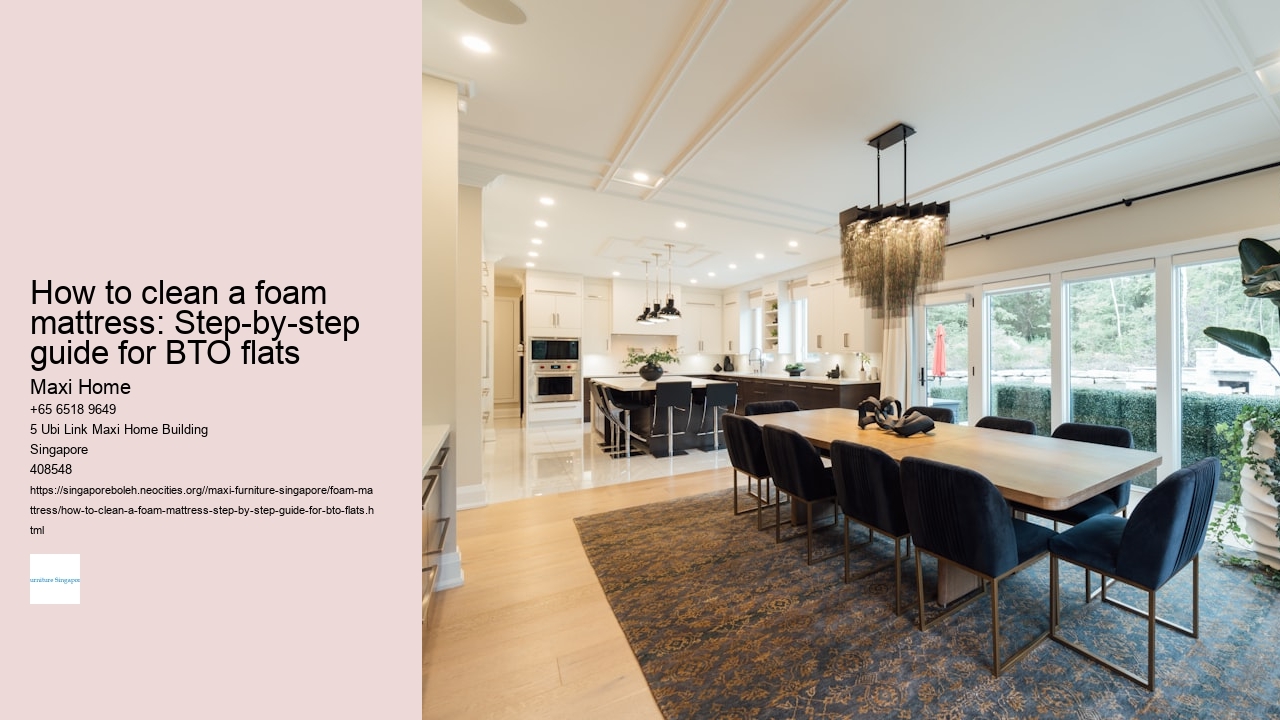 How to clean a foam mattress: Step-by-step guide for BTO flats