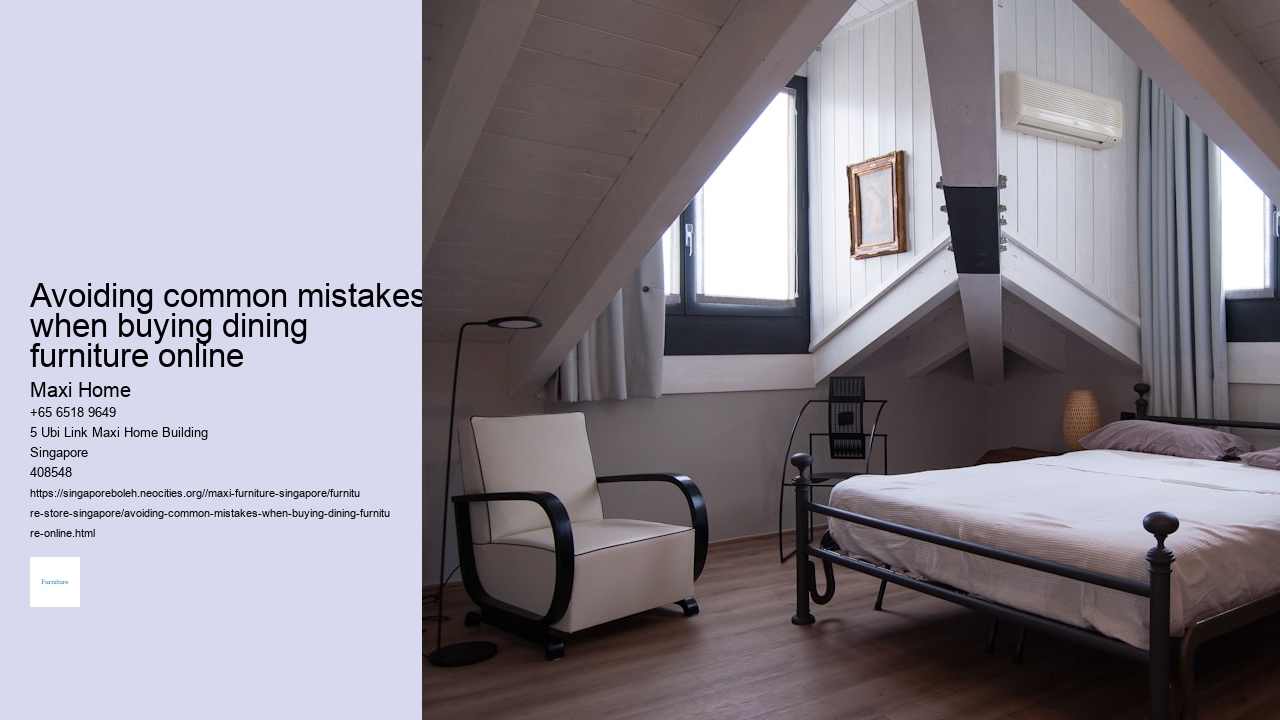 Avoiding common mistakes when buying dining furniture online