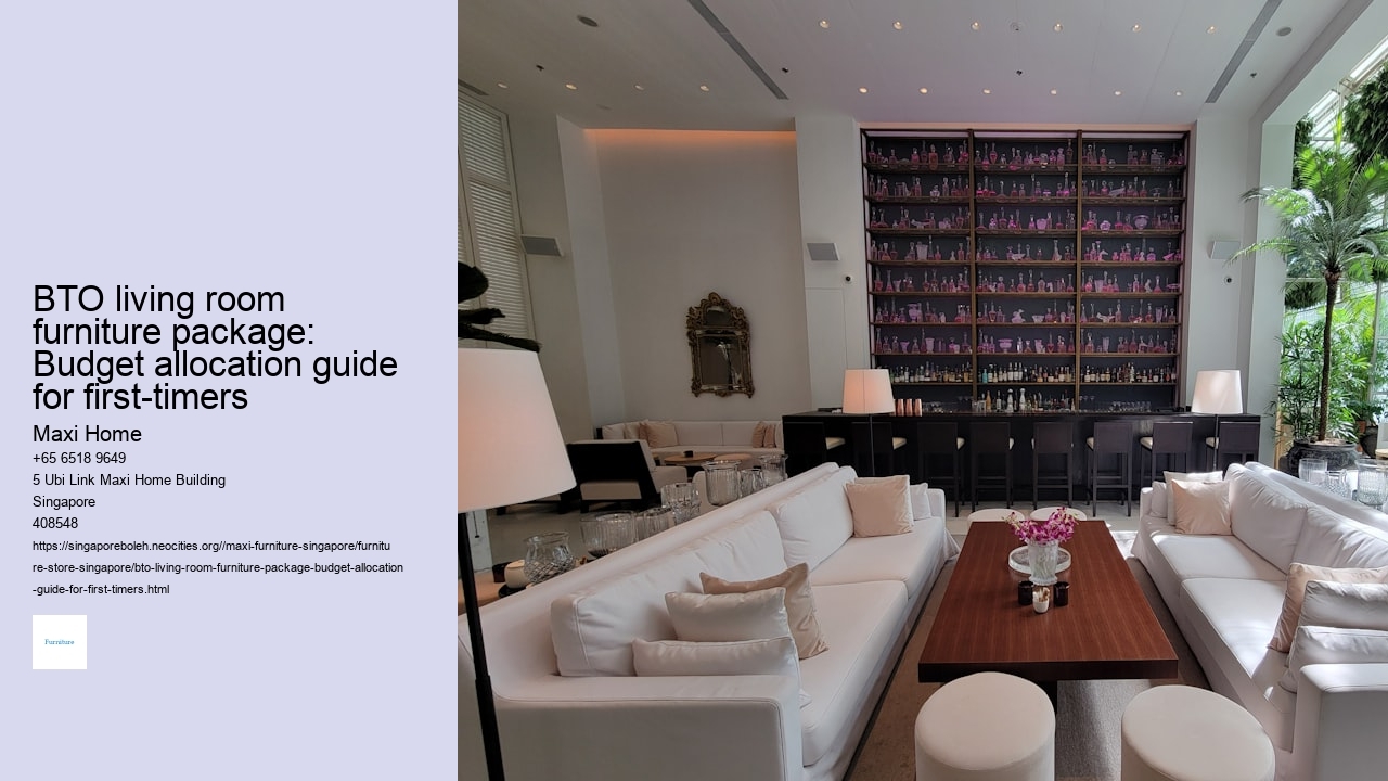 BTO living room furniture package: Budget allocation guide for first-timers
