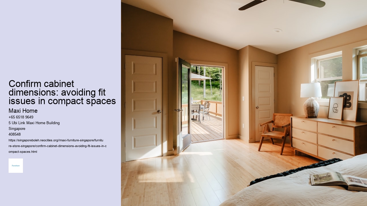 Confirm cabinet dimensions: avoiding fit issues in compact spaces
