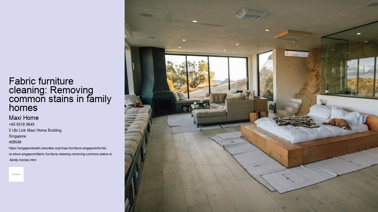 Fabric furniture cleaning: Removing common stains in family homes