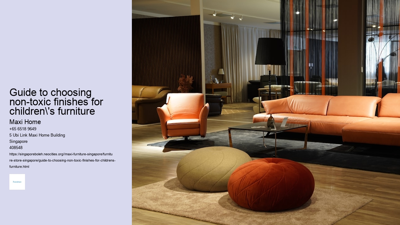Guide to choosing non-toxic finishes for children's furniture