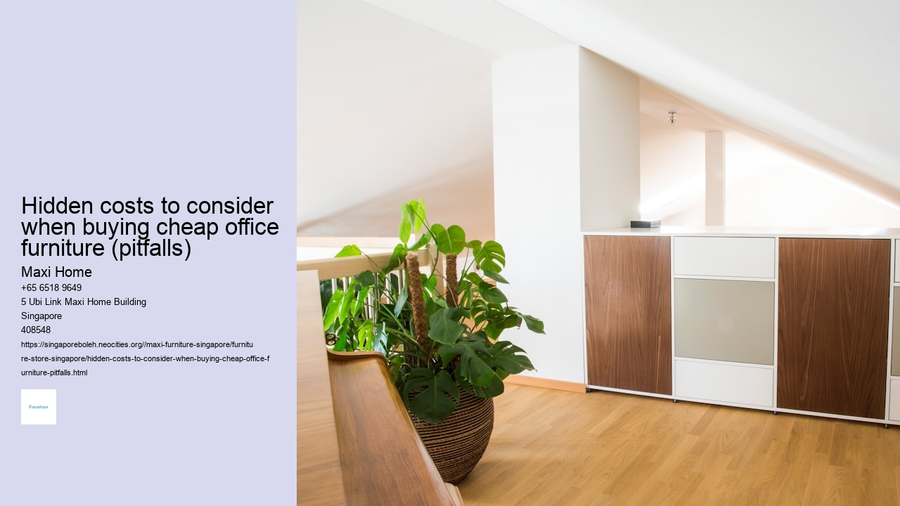 Hidden costs to consider when buying cheap office furniture (pitfalls)