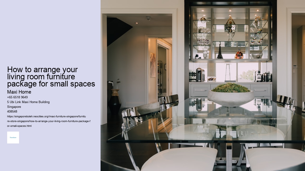 How to arrange your living room furniture package for small spaces