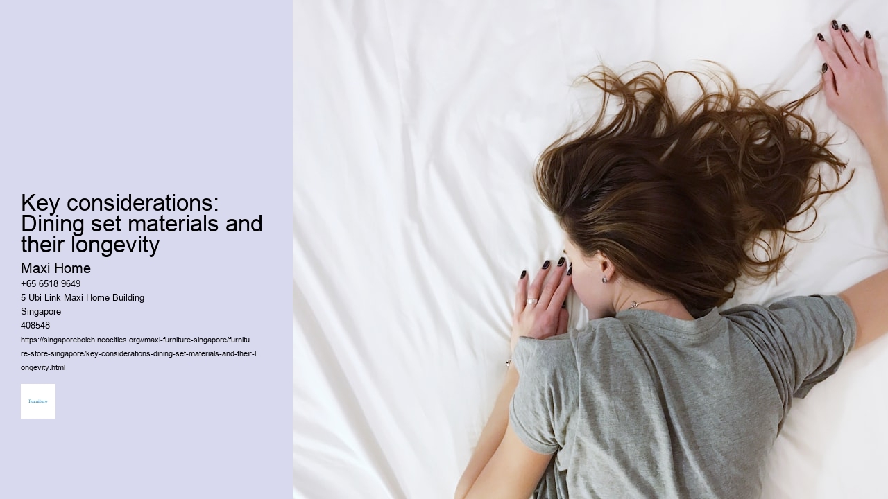 Key considerations: Dining set materials and their longevity