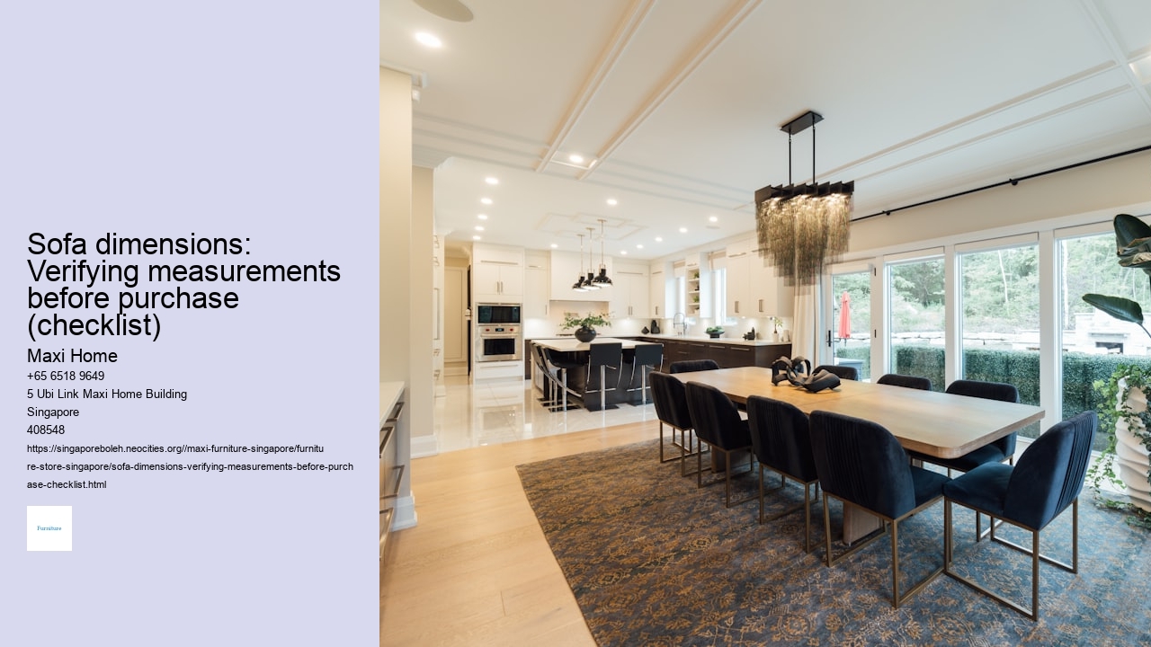 Sofa dimensions: Verifying measurements before purchase (checklist)