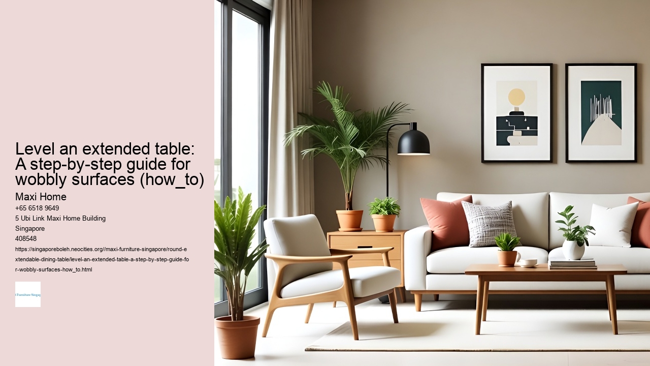 Level an extended table: A step-by-step guide for wobbly surfaces (how_to)