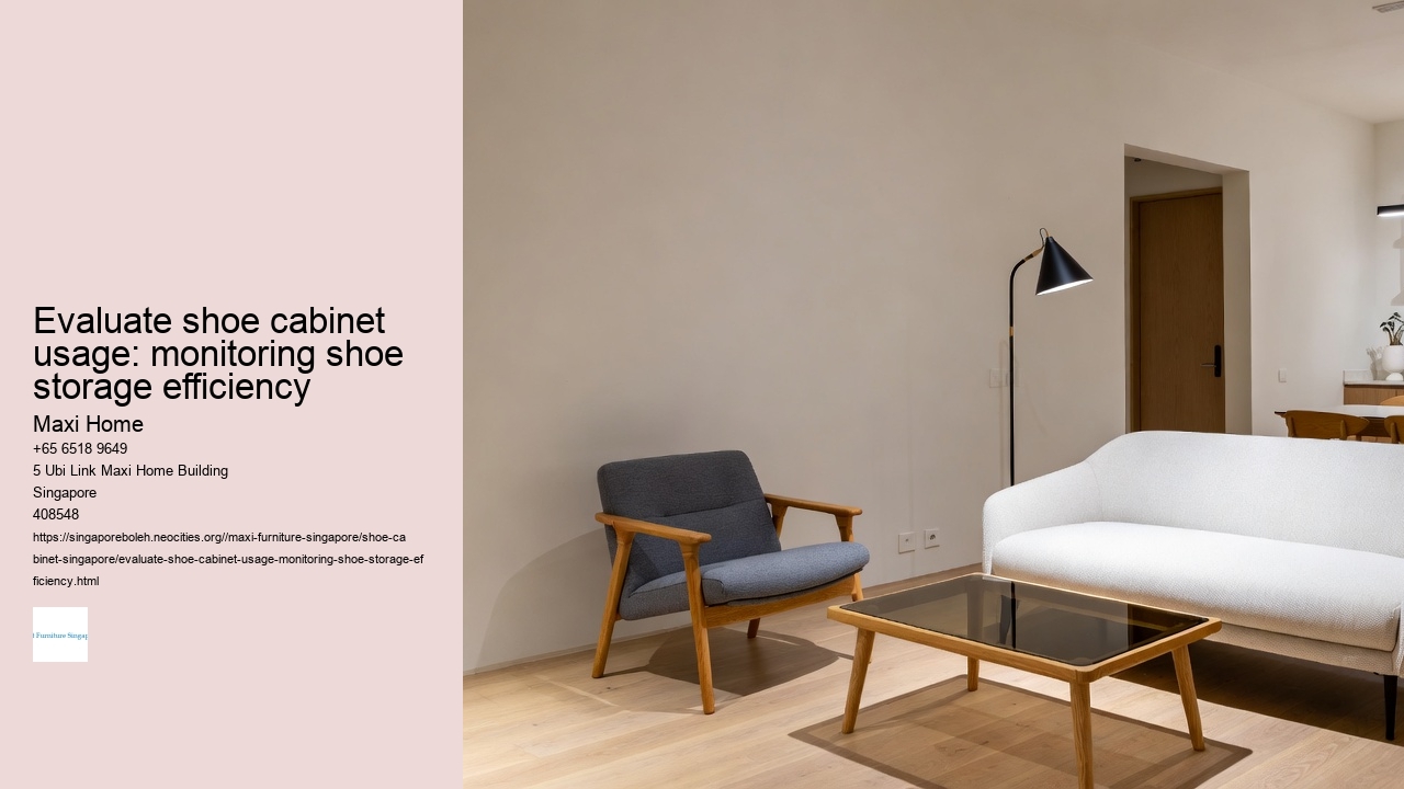 Evaluate shoe cabinet usage: monitoring shoe storage efficiency
