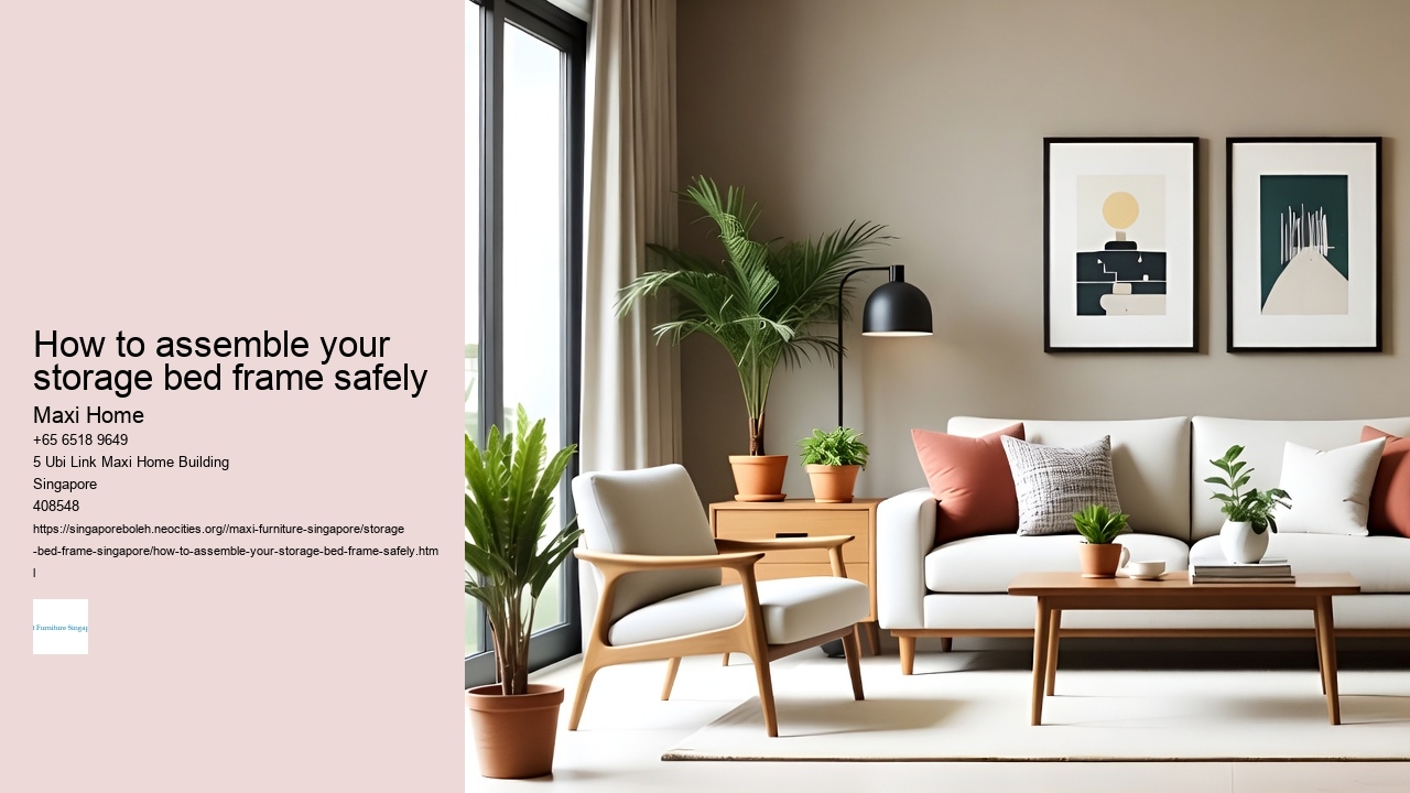 How to assemble your storage bed frame safely