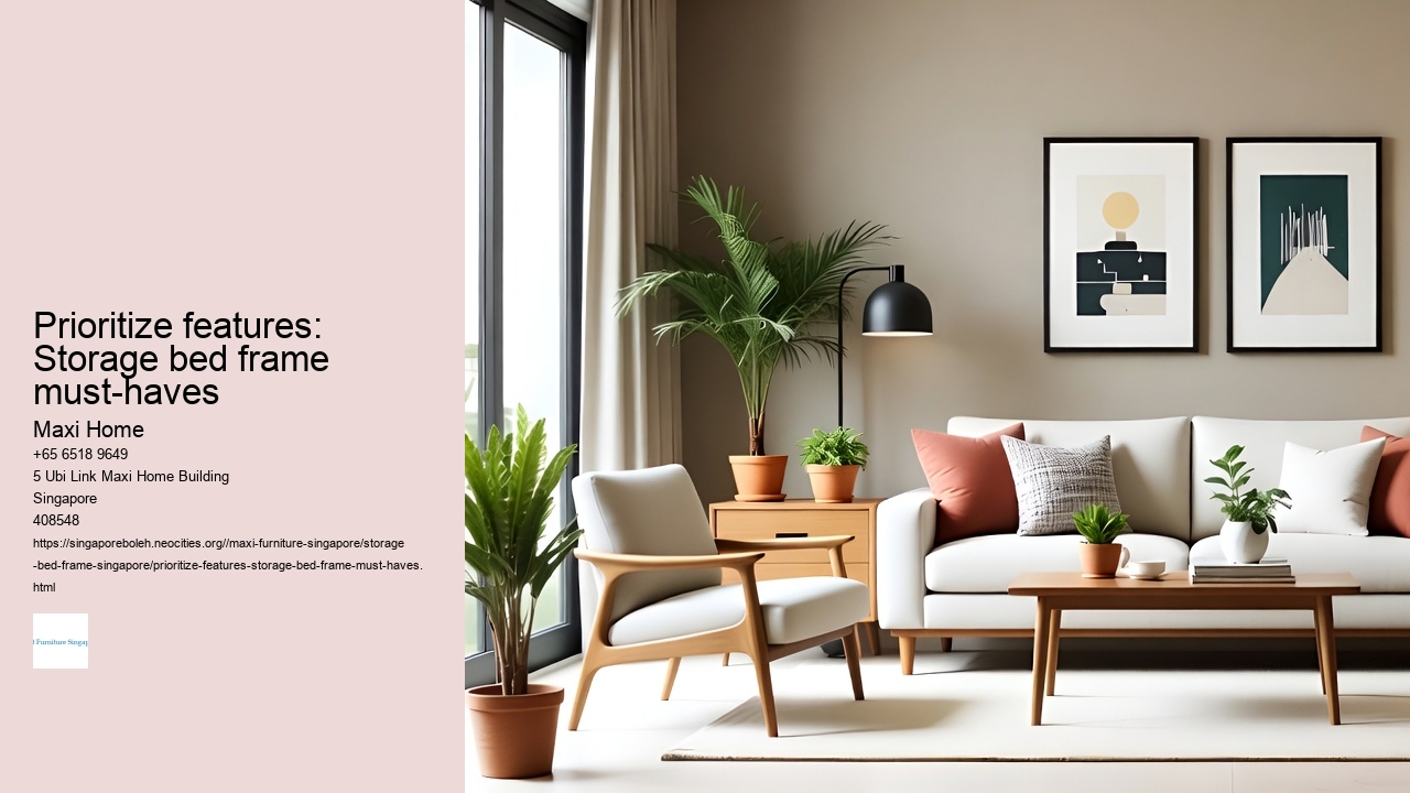 Prioritize features: Storage bed frame must-haves