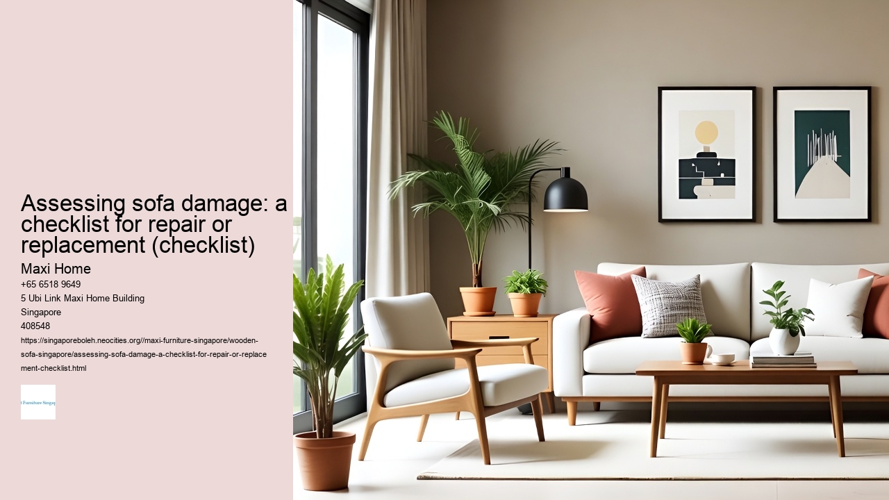 Assessing sofa damage: a checklist for repair or replacement (checklist)