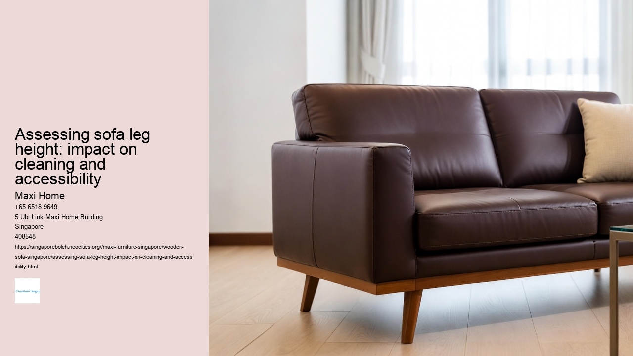 Assessing sofa leg height: impact on cleaning and accessibility