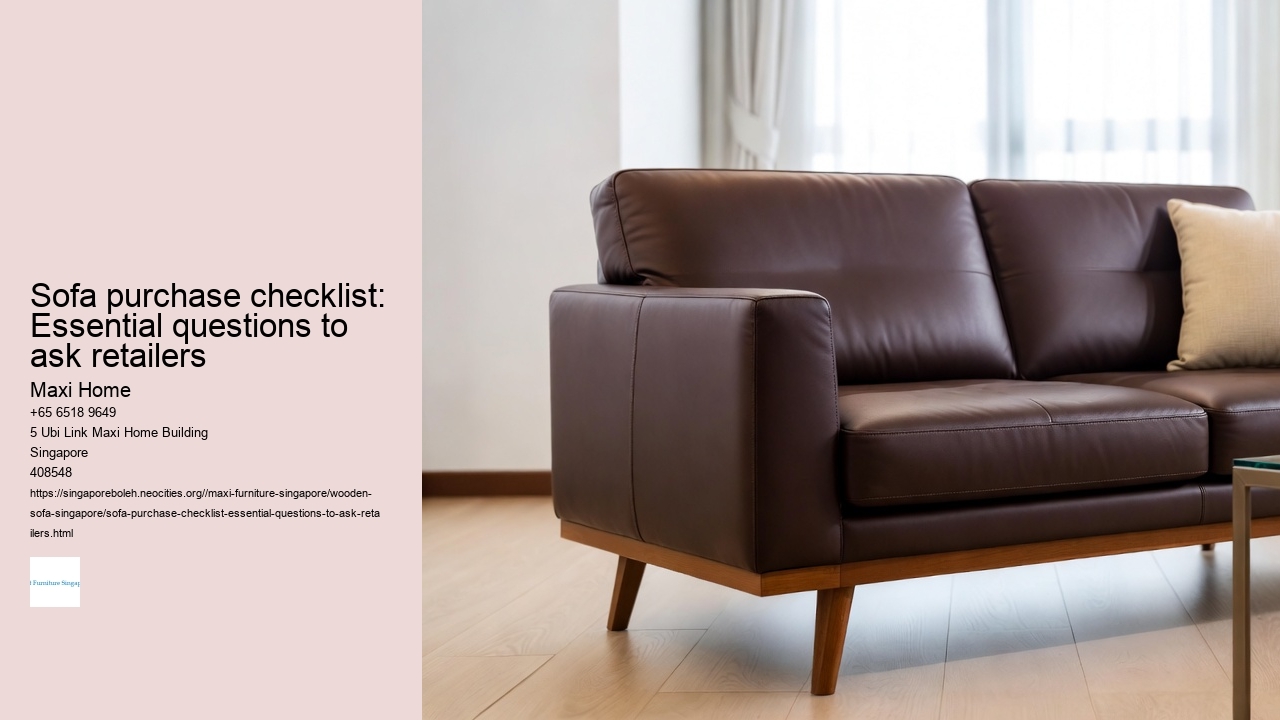 Sofa purchase checklist: Essential questions to ask retailers