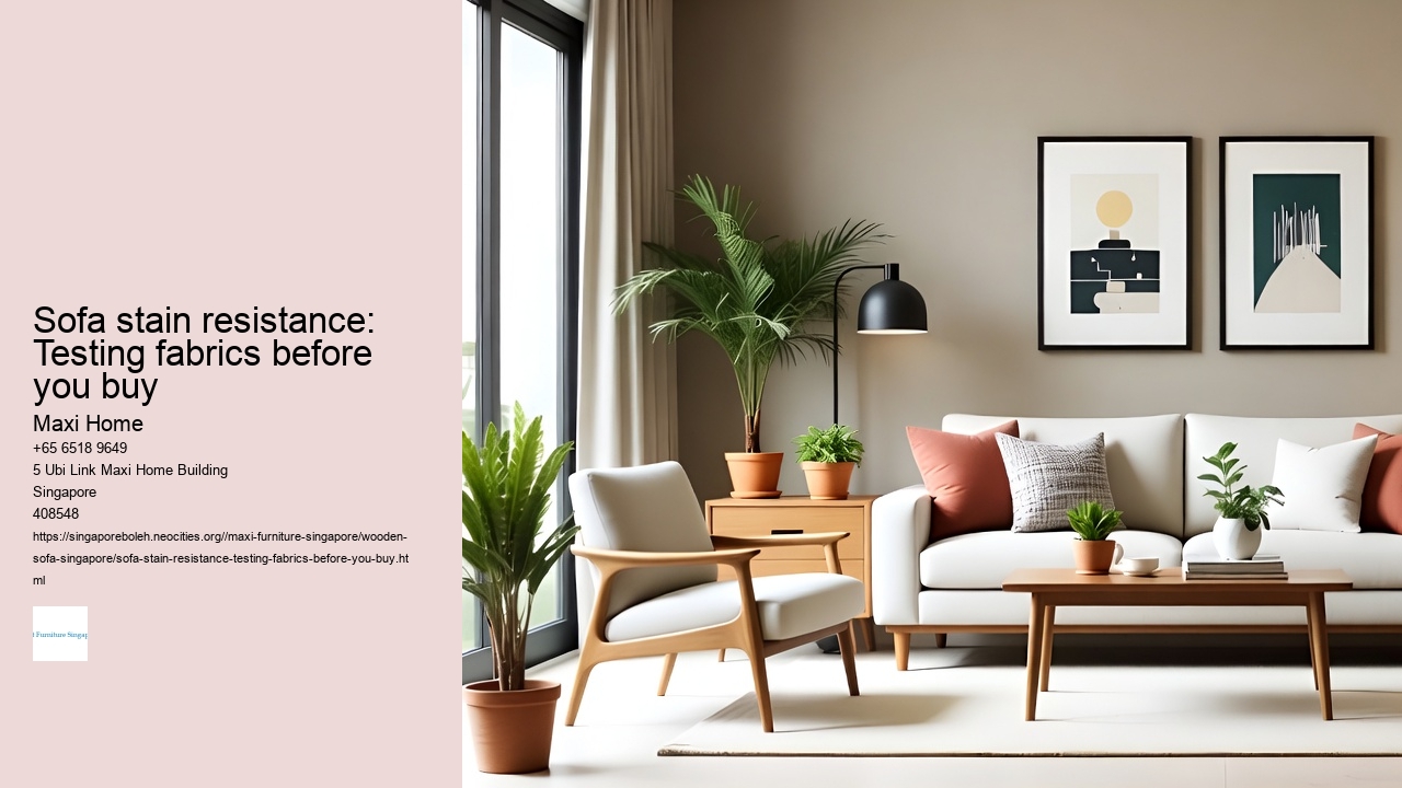 Sofa stain resistance: Testing fabrics before you buy