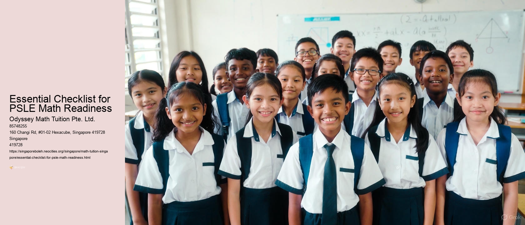 Essential Checklist for PSLE Math Readiness