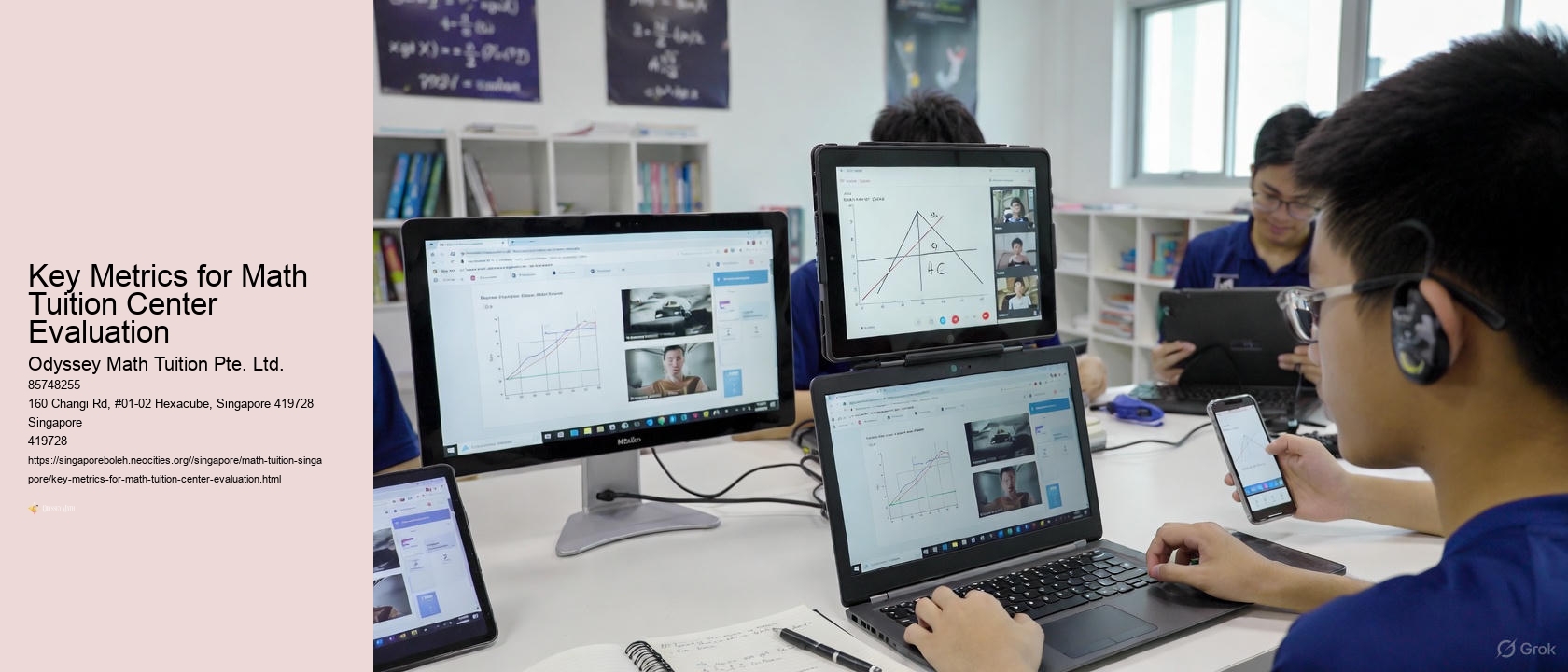 Key Metrics for Math Tuition Center Evaluation