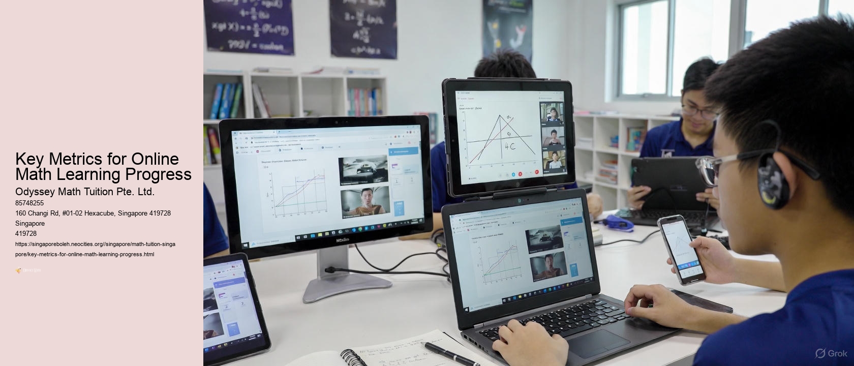 Key Metrics for Online Math Learning Progress